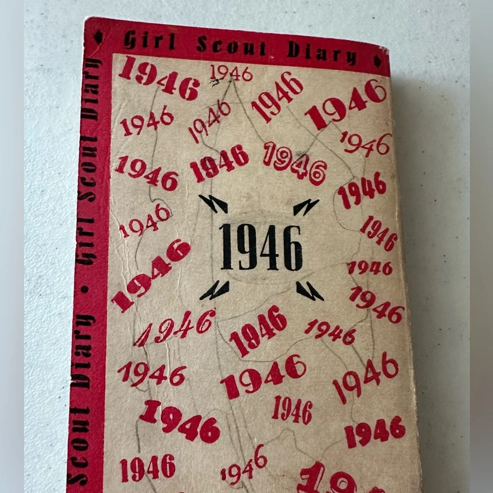 Vintage Girl Scout Diary 1946